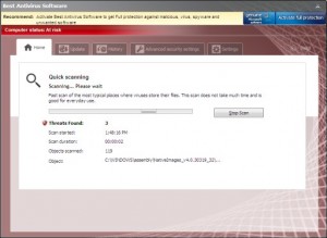 Best Antivirus Software (FakeVimes) GUI