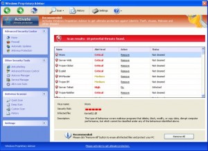 Windows Proprietary Advisor GUI
