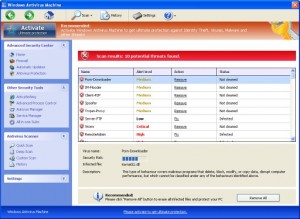 Windows Antivirus Machine GUI